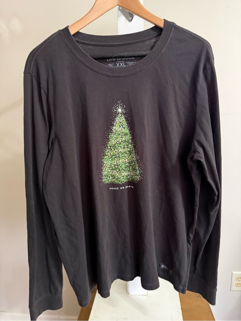 New Life is Good Peace on Earth Christmas Tree
Long Sleeve Crusher Tee
